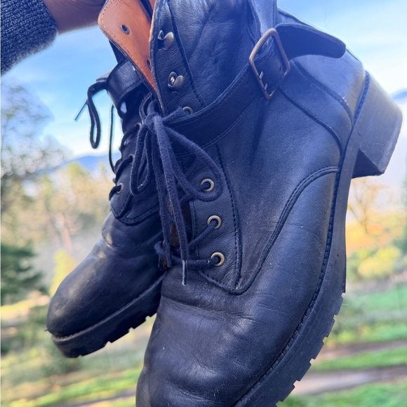 Sezane Dana Ankle Boots Smooth Black - Size 8 - Picture 4 of 5